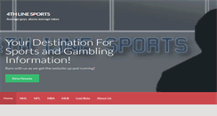 Desktop Screenshot of 4thlinesports.com
